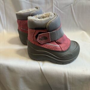 The North Face Kids Boots Pink and Gray